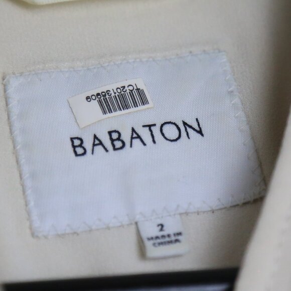 Aritzia Babaton Cream Structured Zip Vest / Sleeveless Jacket Size Small - Picture 6 of 10